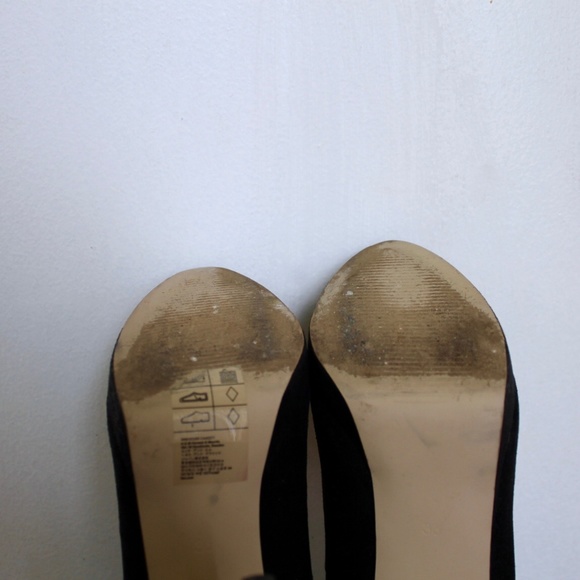 H&M • Black heels faux suede | platform | 3.5 inch - Picture 7 of 7